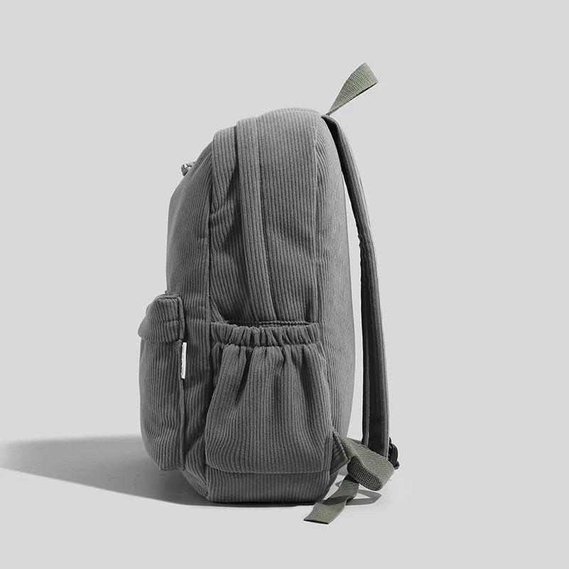 Large Capacity Corduroy Backpack
