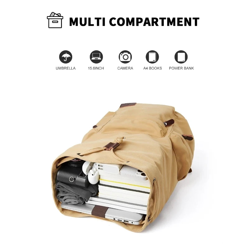 Vintage Laptop Commuter Backpack