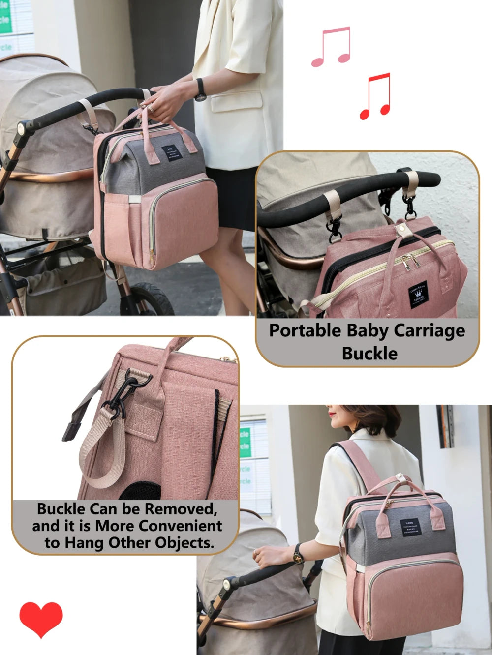 Convertible Diaper Backpack
