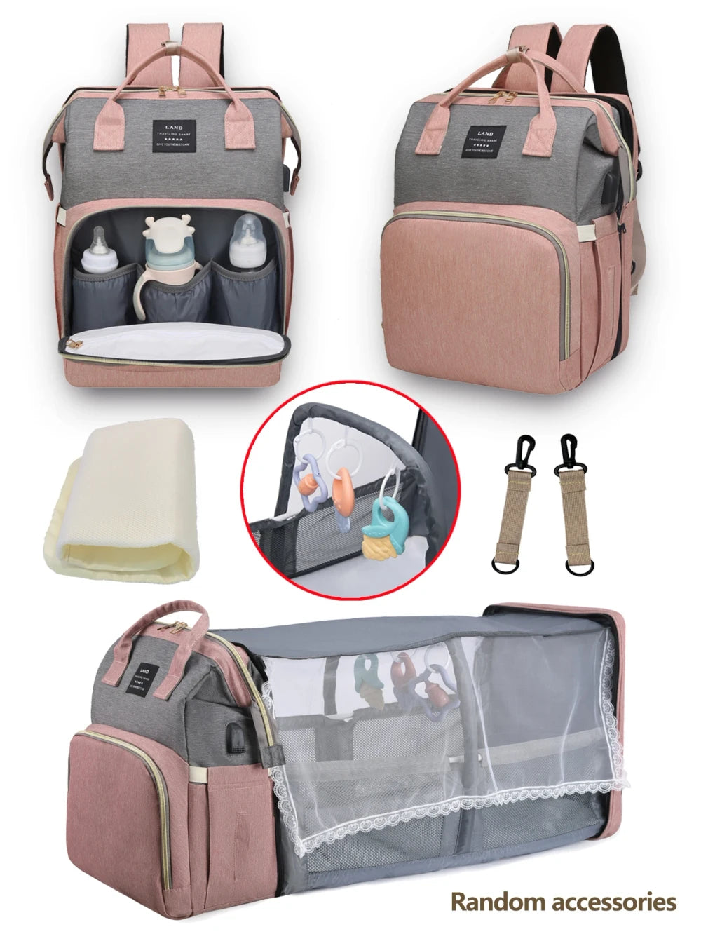 Convertible Diaper Backpack