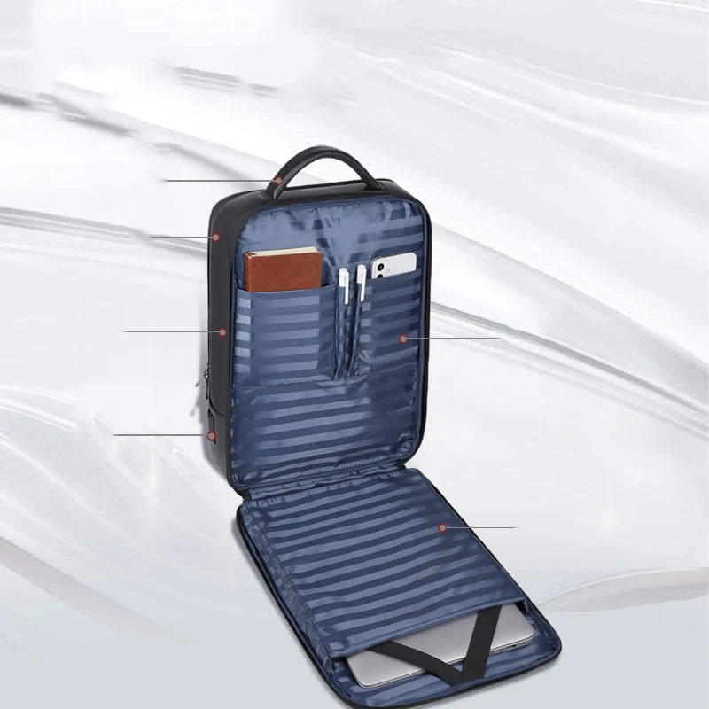 Genuine Leather Laptop Backpack