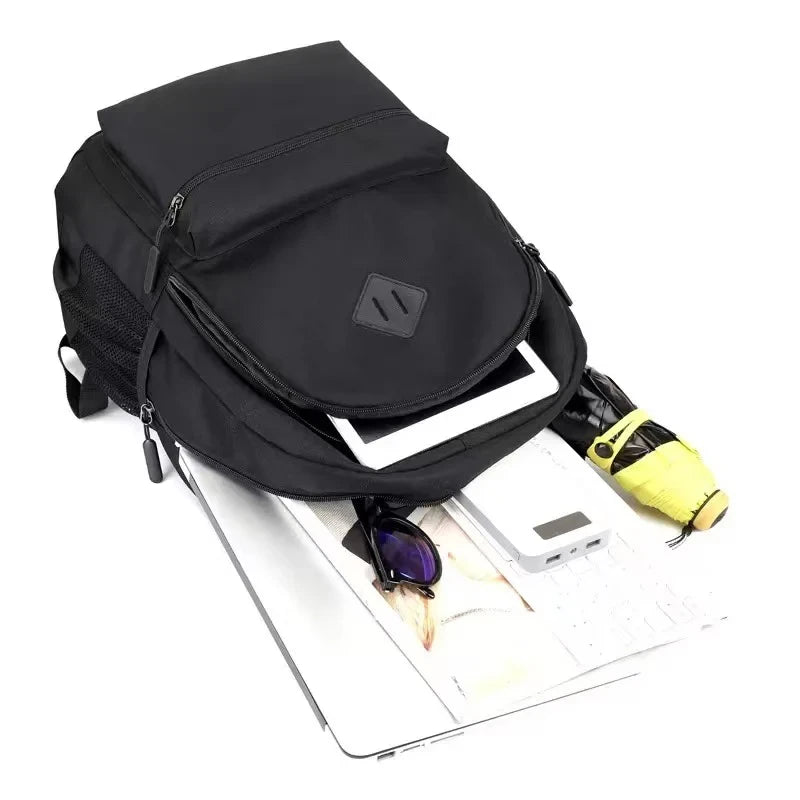 Casual Black School Backpack