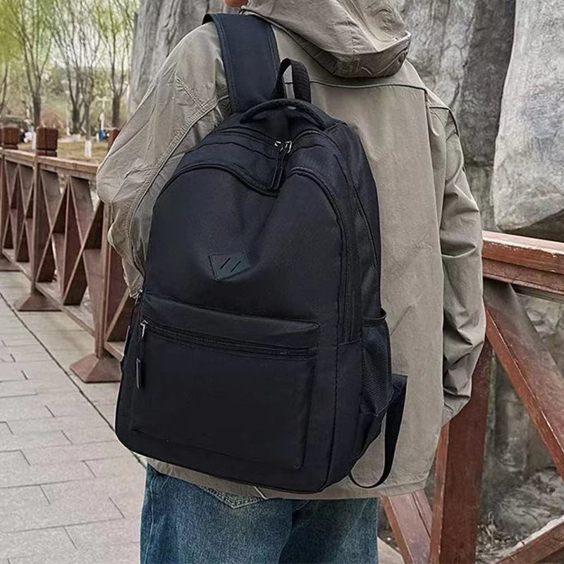 Casual Black School Backpack
