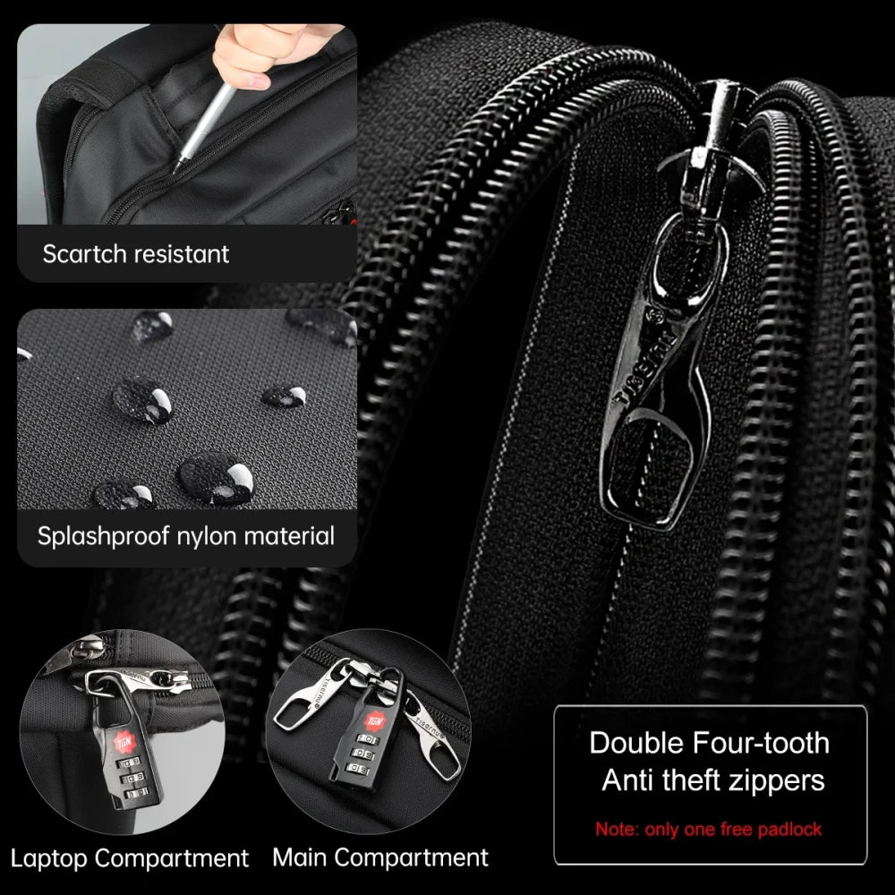 Nylon Anti-Theft Laptop Backpack