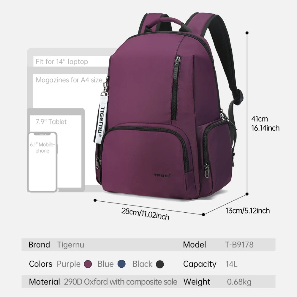 Water Resistant School Backpack
