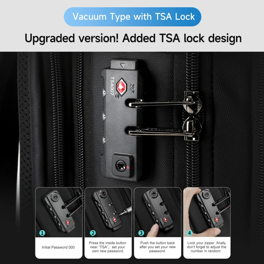 Nylon Vacuum Compression Travel Backpack