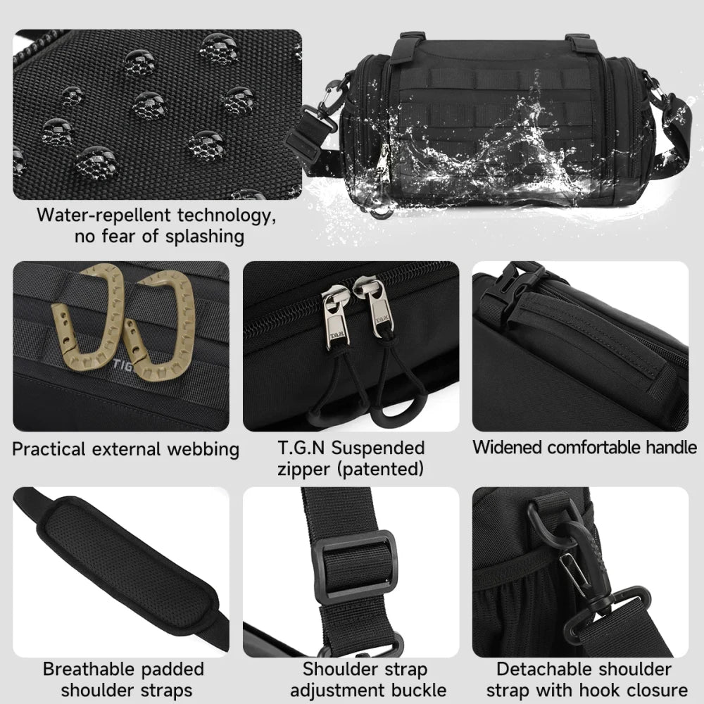 Tactical Nylon Hiking Crossbody Bag