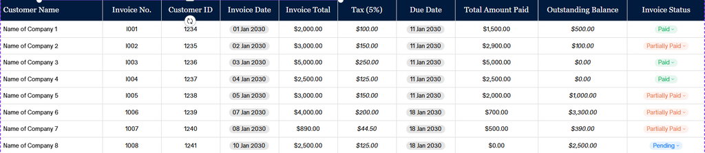 Invoice Tracker Excel Template | Accounts Receivable Spreadsheet | Invoice Payment Tracker | Small Business Finance Dashboard