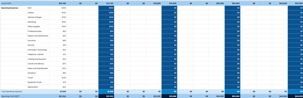 Profit & Loss Statement Template | Business Income & Expense Tracker | Gross Margin & Gross Profit Calculator | Instant Download