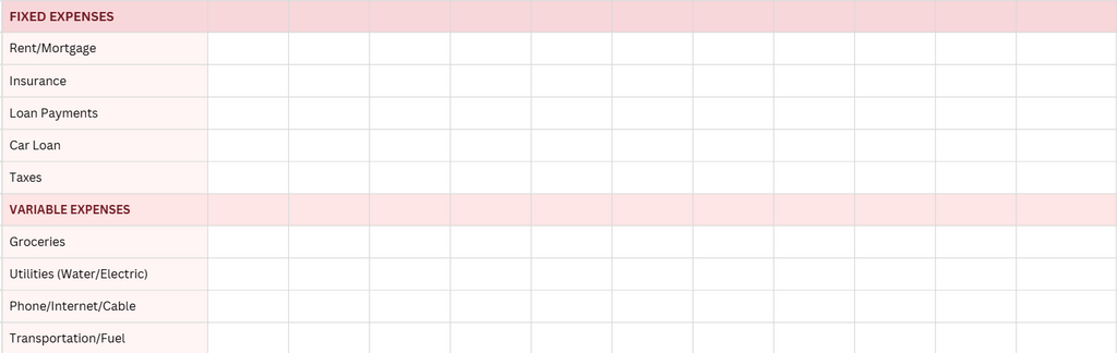 Expense Tracker - Personal Financial Template