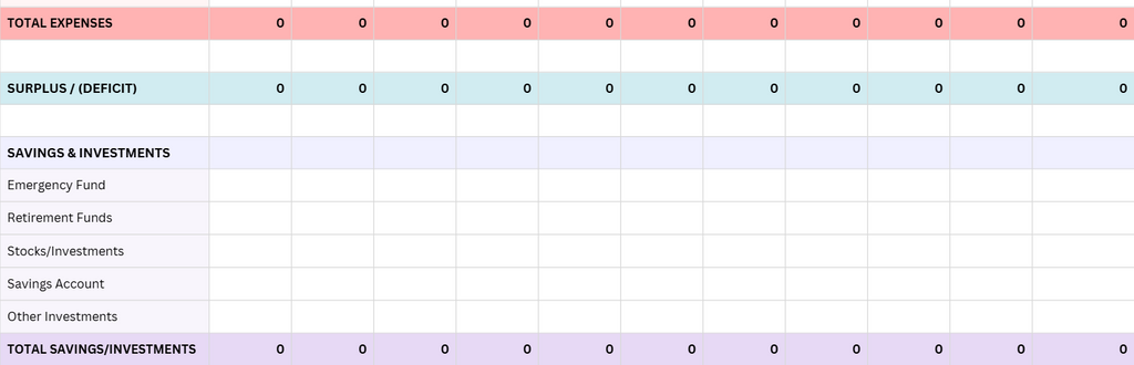 Expense Tracker - Personal Financial Template